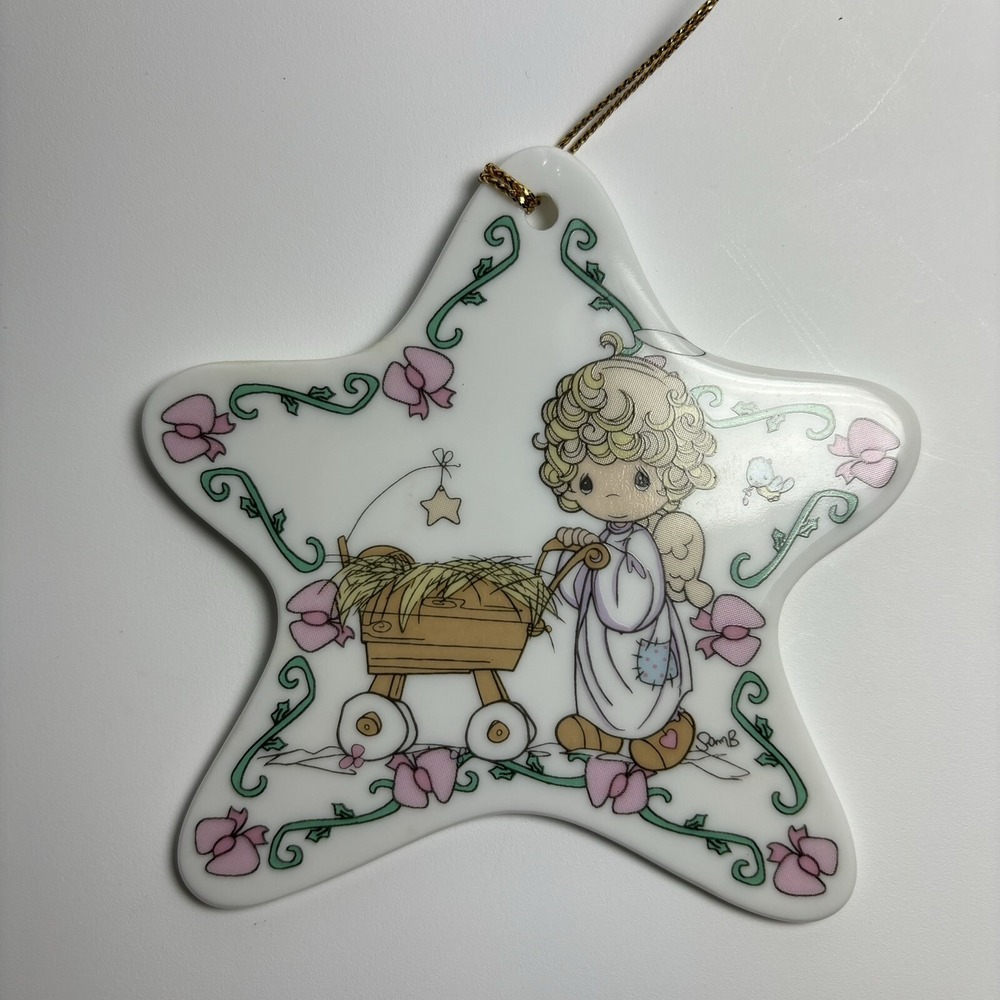 Precious Moments Bringing God’s Blessings To You Star Ornament 1995 Porcelain